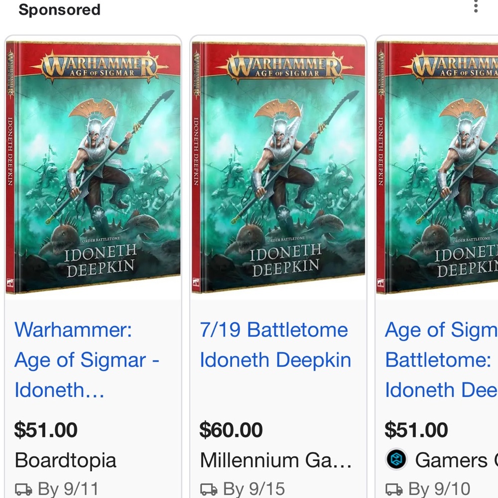 Age of Sigmar Idoneth Deepkin Battletome - Teal and Black - Picture 8 of 9